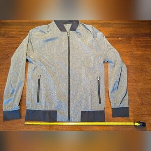 Men's Lululemon Gray Bomber Jacket Very Lightweight
